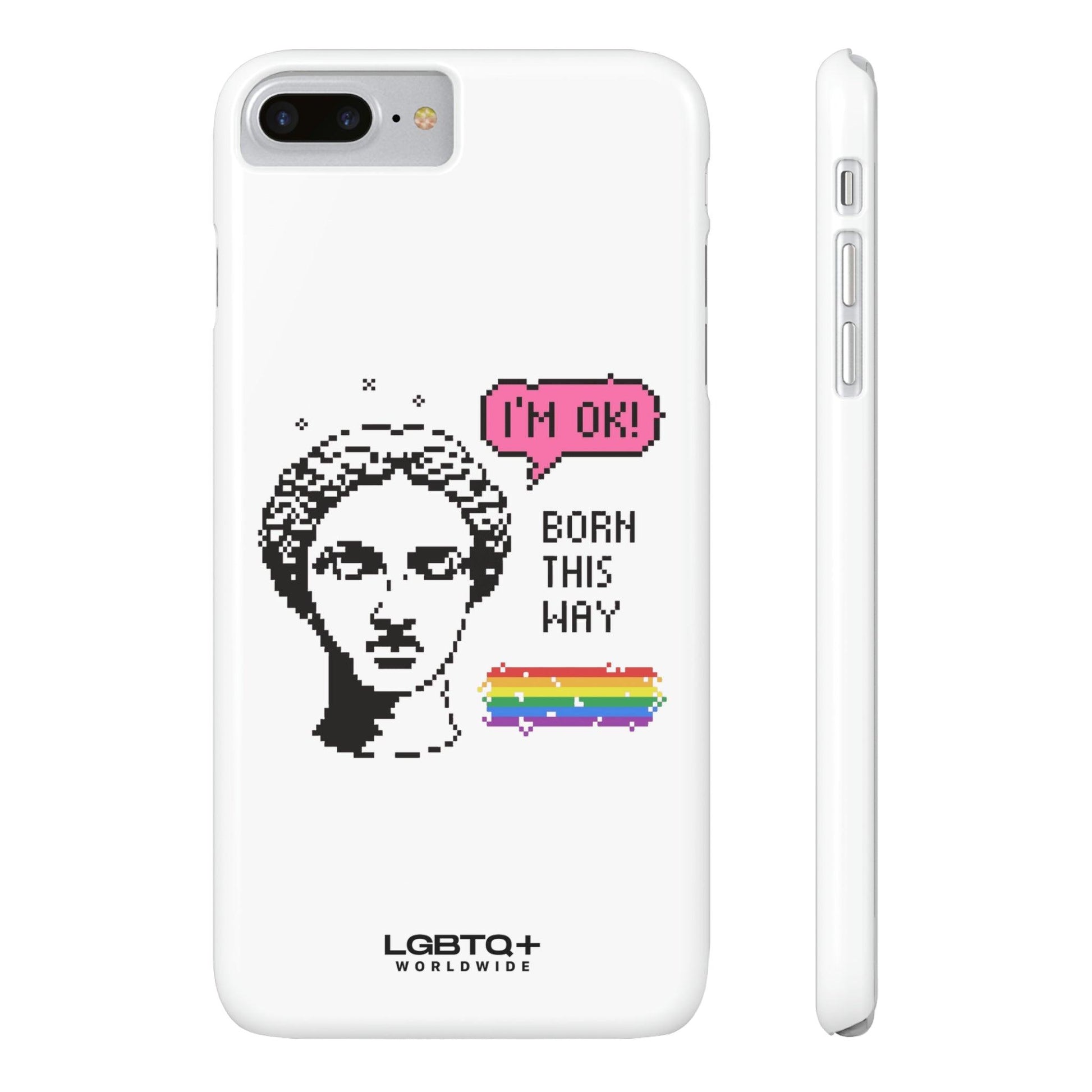 LGBTQWorldwide - ,,BORN THIS WAY" Handyhülle Accessories, Back-to-School, card, Glossy, iPhone, iPhone Cases, Phone accessory, Phone Cases, Samsung Cases, Slim lgbtq Bekleidung Accessoires unisex Zubehör