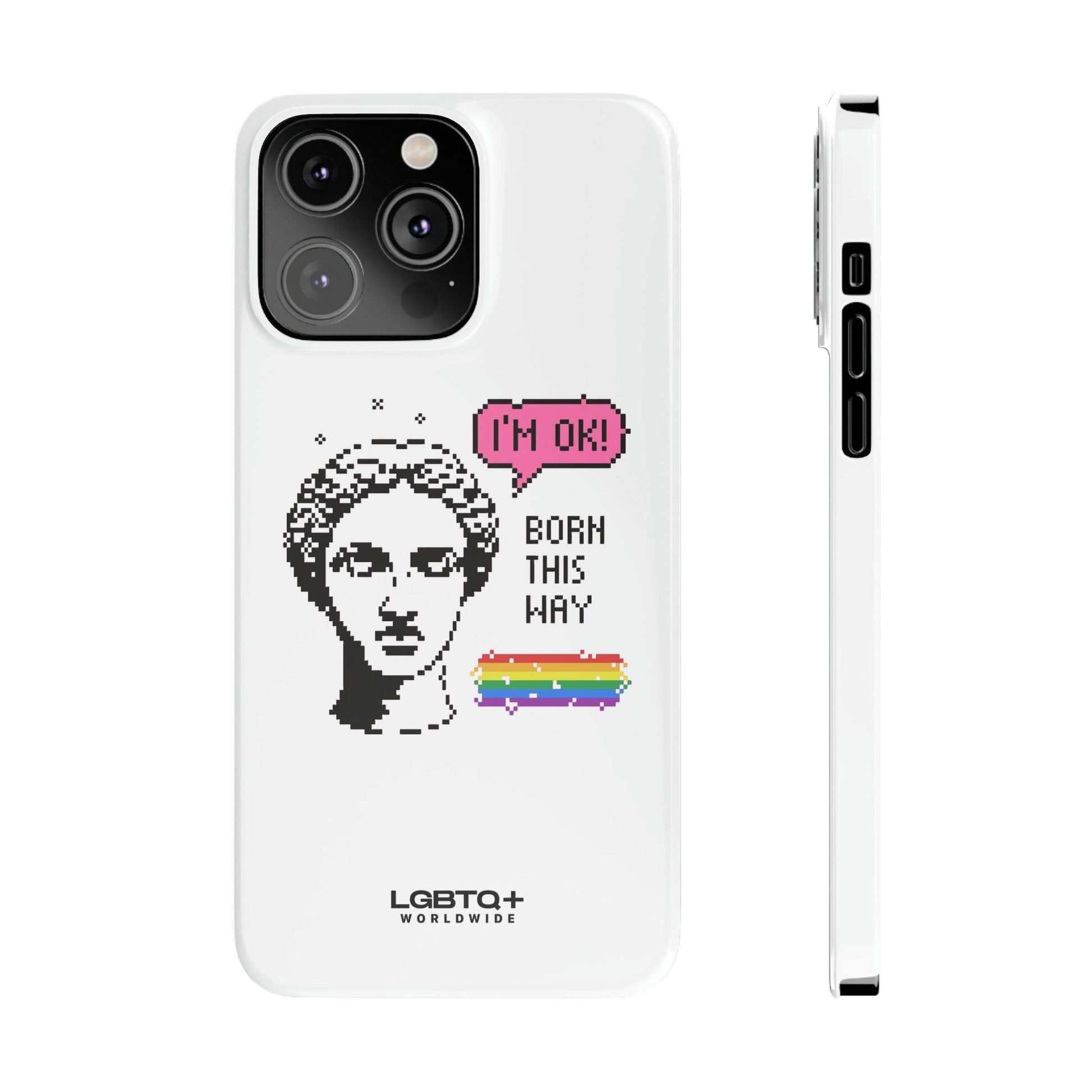 LGBTQWorldwide - ,,BORN THIS WAY" Handyhülle Accessories, Back-to-School, card, Glossy, iPhone, iPhone Cases, Phone accessory, Phone Cases, Samsung Cases, Slim lgbtq Bekleidung Accessoires unisex Zubehör