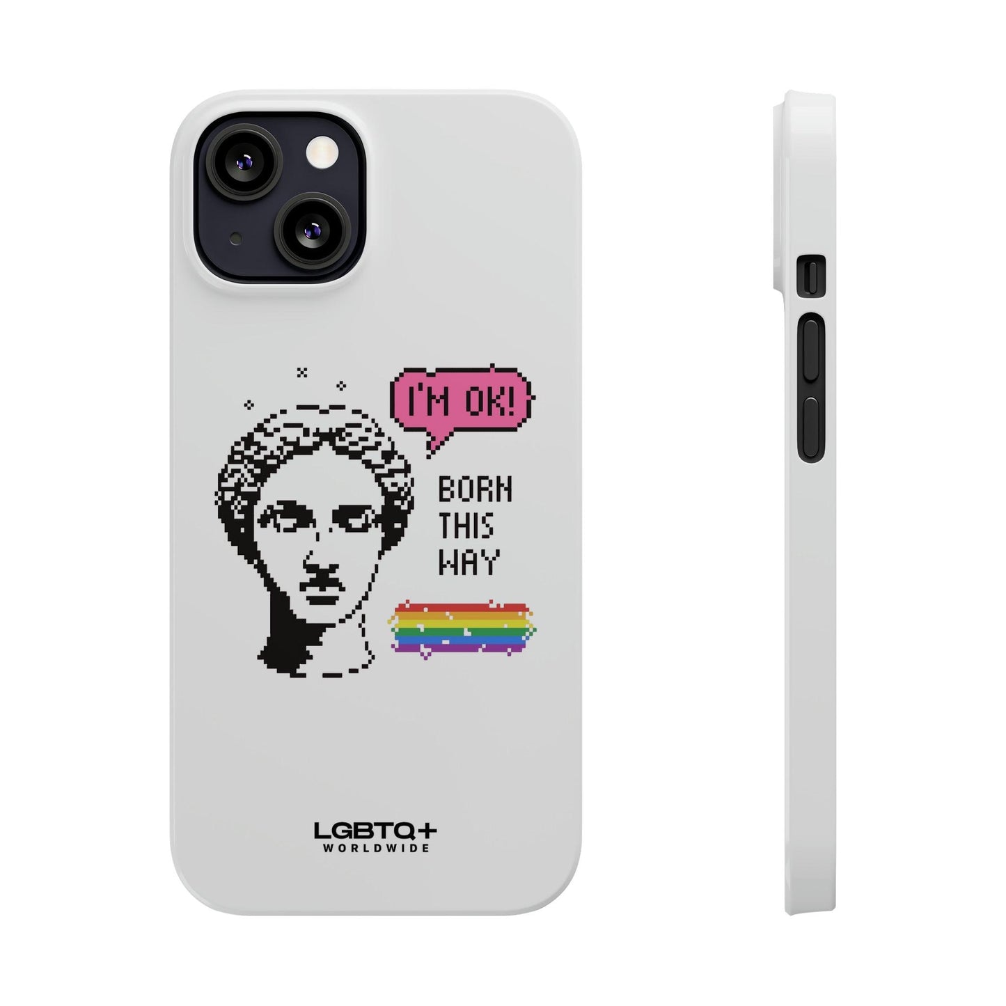 LGBTQWorldwide - ,,BORN THIS WAY" Handyhülle Accessories, Back-to-School, card, Glossy, iPhone, iPhone Cases, Phone accessory, Phone Cases, Samsung Cases, Slim lgbtq Bekleidung Accessoires unisex Zubehör