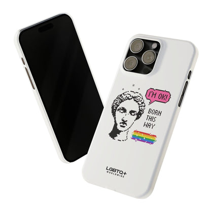 LGBTQWorldwide - ,,BORN THIS WAY" Handyhülle Accessories, Back-to-School, card, Glossy, iPhone, iPhone Cases, Phone accessory, Phone Cases, Samsung Cases, Slim lgbtq Bekleidung Accessoires unisex Zubehör