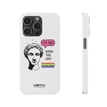 LGBTQWorldwide - ,,BORN THIS WAY" Handyhülle Accessories, Back-to-School, card, Glossy, iPhone, iPhone Cases, Phone accessory, Phone Cases, Samsung Cases, Slim lgbtq Bekleidung Accessoires unisex Zubehör