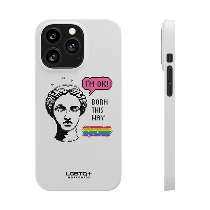 LGBTQWorldwide - ,,BORN THIS WAY" Handyhülle Accessories, Back-to-School, card, Glossy, iPhone, iPhone Cases, Phone accessory, Phone Cases, Samsung Cases, Slim lgbtq Bekleidung Accessoires unisex Zubehör