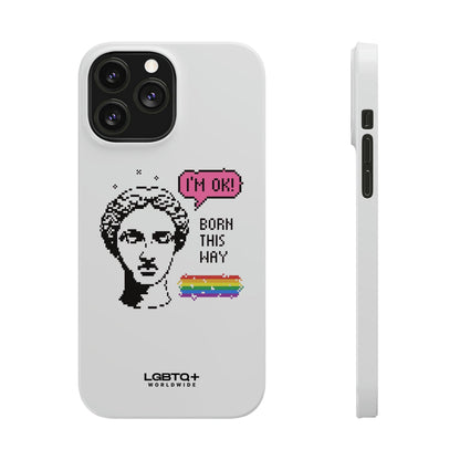 LGBTQWorldwide - ,,BORN THIS WAY" Handyhülle Accessories, Back-to-School, card, Glossy, iPhone, iPhone Cases, Phone accessory, Phone Cases, Samsung Cases, Slim lgbtq Bekleidung Accessoires unisex Zubehör