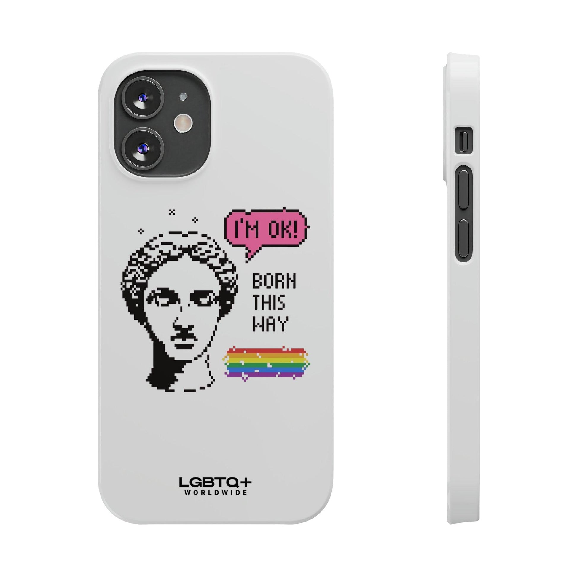 LGBTQWorldwide - ,,BORN THIS WAY" Handyhülle Accessories, Back-to-School, card, Glossy, iPhone, iPhone Cases, Phone accessory, Phone Cases, Samsung Cases, Slim lgbtq Bekleidung Accessoires unisex Zubehör