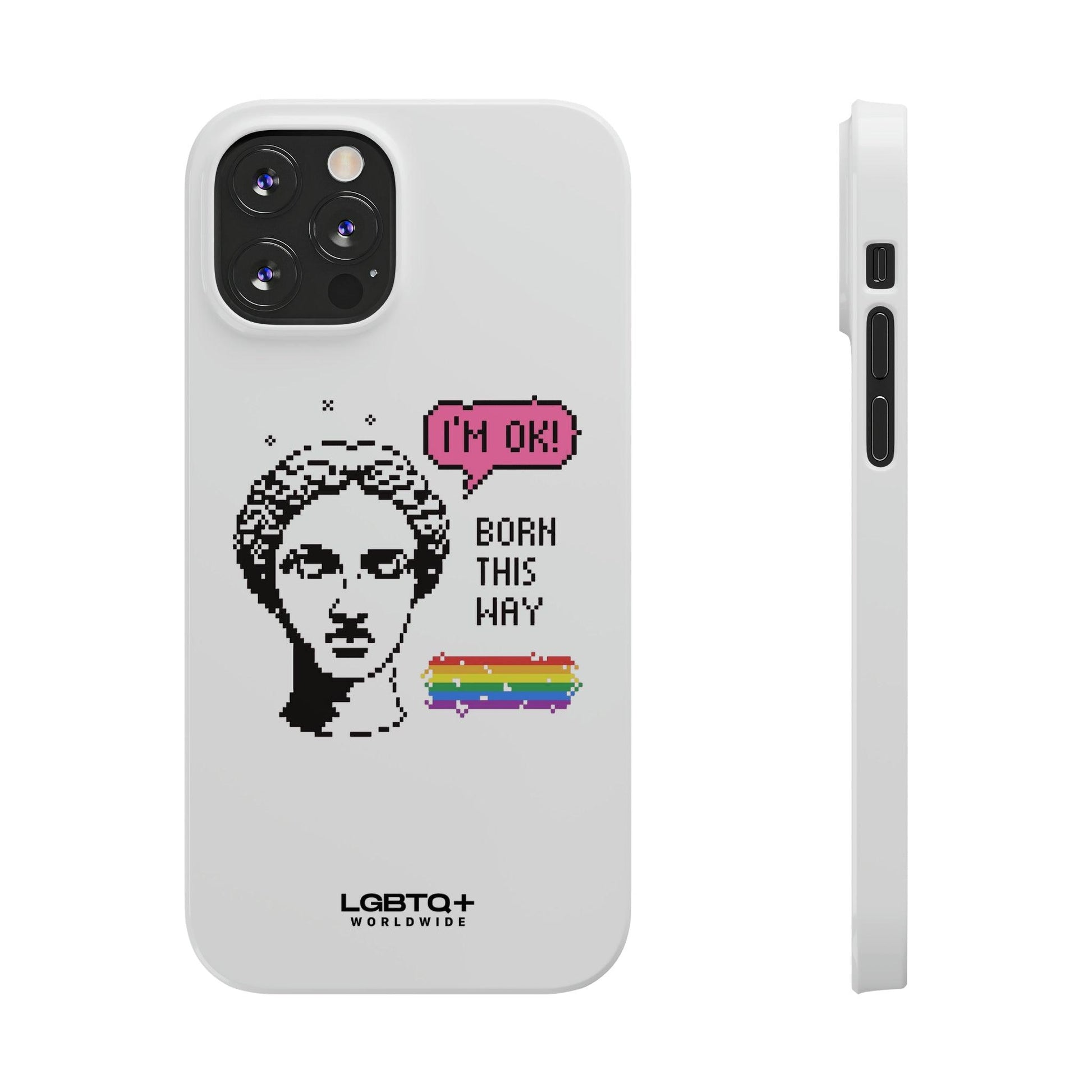 LGBTQWorldwide - ,,BORN THIS WAY" Handyhülle Accessories, Back-to-School, card, Glossy, iPhone, iPhone Cases, Phone accessory, Phone Cases, Samsung Cases, Slim lgbtq Bekleidung Accessoires unisex Zubehör