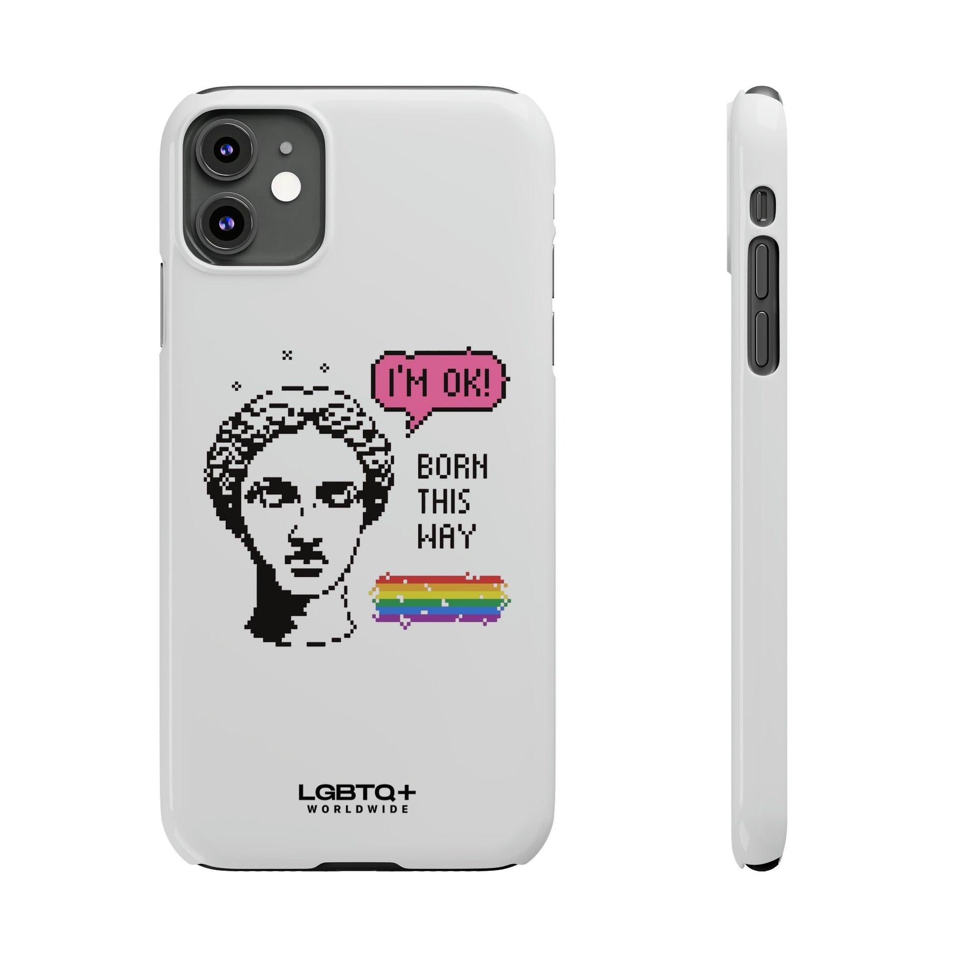 LGBTQWorldwide - ,,BORN THIS WAY" Handyhülle Accessories, Back-to-School, card, Glossy, iPhone, iPhone Cases, Phone accessory, Phone Cases, Samsung Cases, Slim lgbtq Bekleidung Accessoires unisex Zubehör