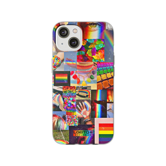 LGBTQWorldwide - ,,COMMUNITY" Flexible Handyhülle Accessories, Case, iPhone, iPhone Cases, Phone accessory, Phone Cases, Samsung Cases, silikon, Valentine's Day promotion lgbtq Bekleidung Accessoires unisex Zubehör