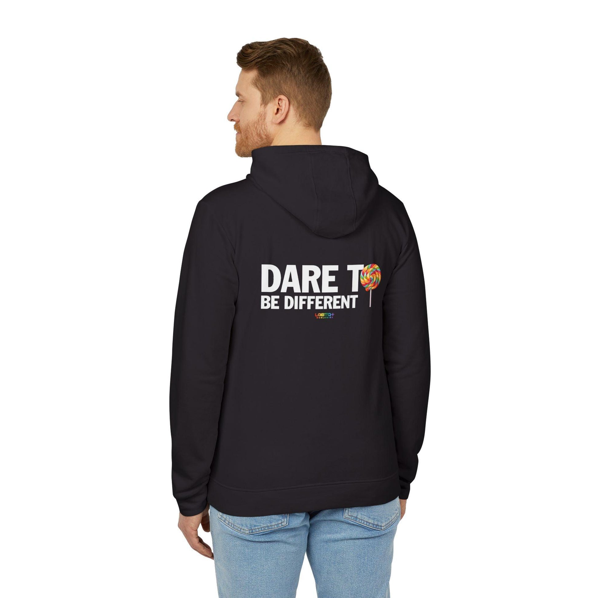 LGBTQWorldwide - ,,DIFFERENT'' adidas® adidas, DTF, Hooded, Hoodies, Men's Clothing, Sportswear, Unisex, Women's Clothing lgbtq Bekleidung Accessoires unisex Zubehör