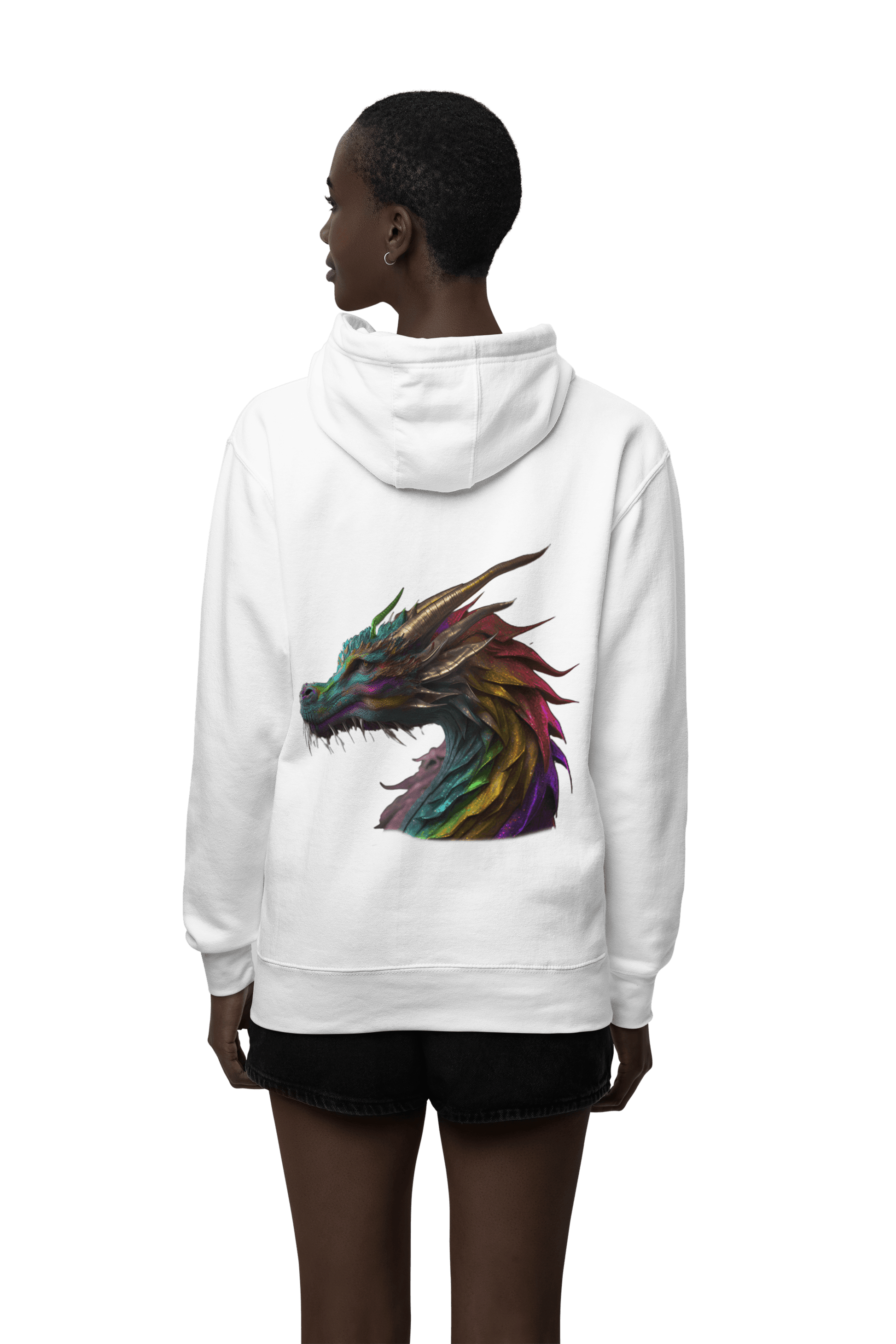 LGBTQWorldwide - ,,DRACHE" ai, DTG, Eco-friendly, Hoodies, Men's Clothing, Recycled, Unisex, Vegan, Women's Clothing lgbtq Bekleidung Accessoires unisex Zubehör