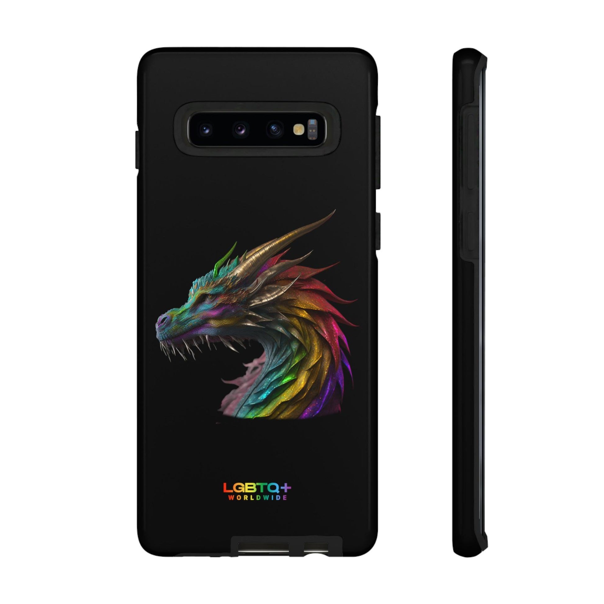 LGBTQWorldwide - ,,DRACHE" Doppelgehäuse Handyhülle Accessories, Glossy, iPhone Cases, Matte, Phone accessory, Phone Cases, Samsung Cases, tough, Valentine's Day Picks lgbtq Bekleidung Accessoires unisex Zubehör