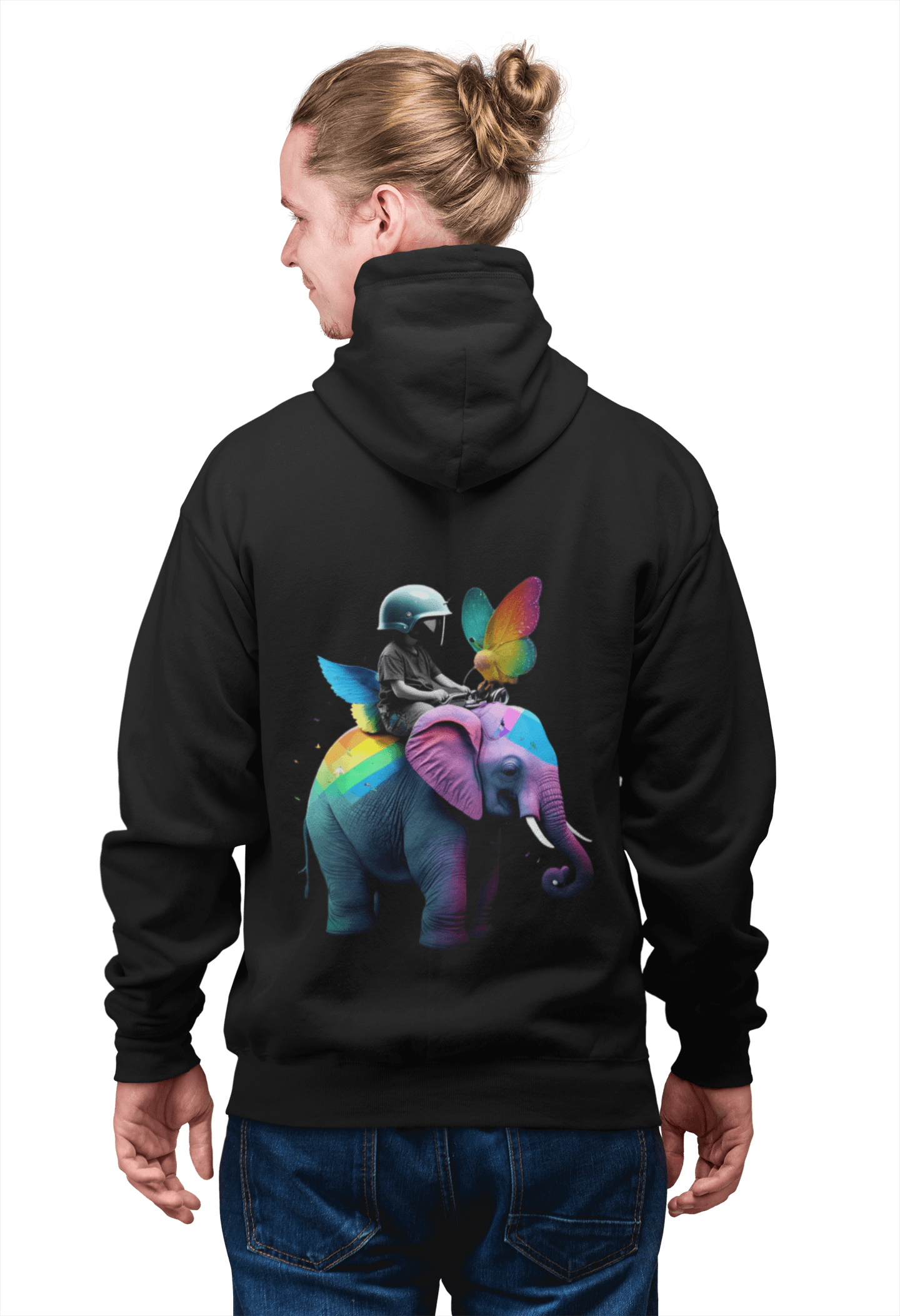 LGBTQWorldwide - ,,ELEFANT" ai, DTG, Eco-friendly, Hoodies, Men's Clothing, Recycled, Unisex, Vegan, Women's Clothing lgbtq Bekleidung Accessoires unisex Zubehör