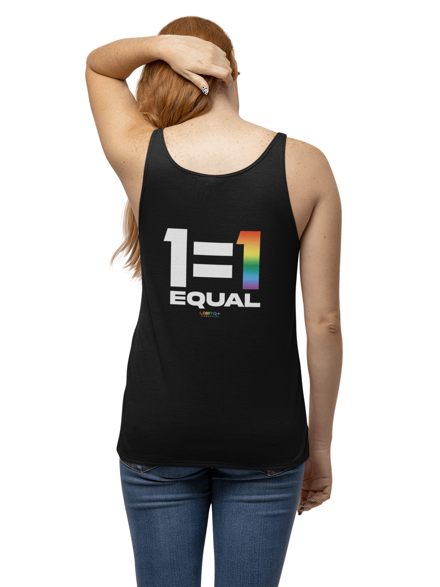 LGBTQWorldwide - ,,EQUALITY'' DTG, Eco-friendly, Men's Clothing, Neck Labels, Organic, Recycled, Slim fit, Sustainable, Tank Tops, Vegan lgbtq Bekleidung Accessoires unisex Zubehör