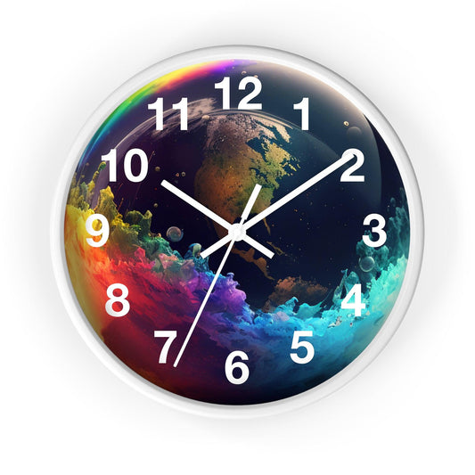 LGBTQWorldwide - ,,ERDE" Accessories, clock, Clocks, home, Home & Living, Home Decor, Indoor lgbtq Bekleidung Accessoires unisex Zubehör