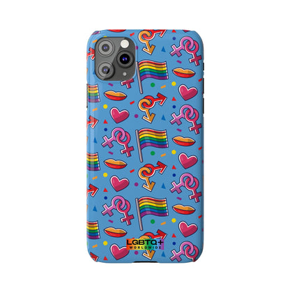 LGBTQWorldwide - ,,FLAGGEN" Hnadyhülle Accessories, Back-to-School, card, Glossy, iPhone, iPhone Cases, Phone accessory, Phone Cases, Samsung Cases, Slim lgbtq Bekleidung Accessoires unisex Zubehör