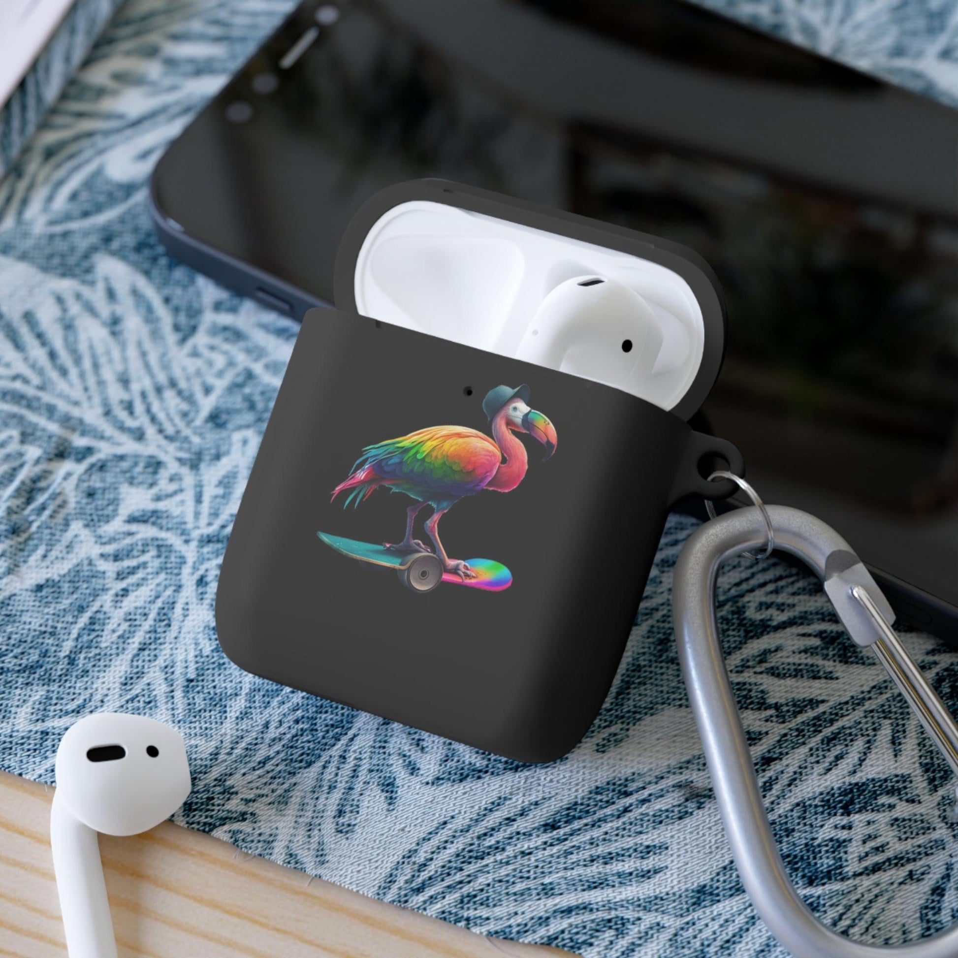 LGBTQWorldwide - ,,FLAMINGO" AirPods und AirPods Pro Hülle Accessories, AirPods, AirPods Pro, Back-to-School, Case, Flexible, tech, Tech Accessories, TPU lgbtq Bekleidung Accessoires unisex Zubehör