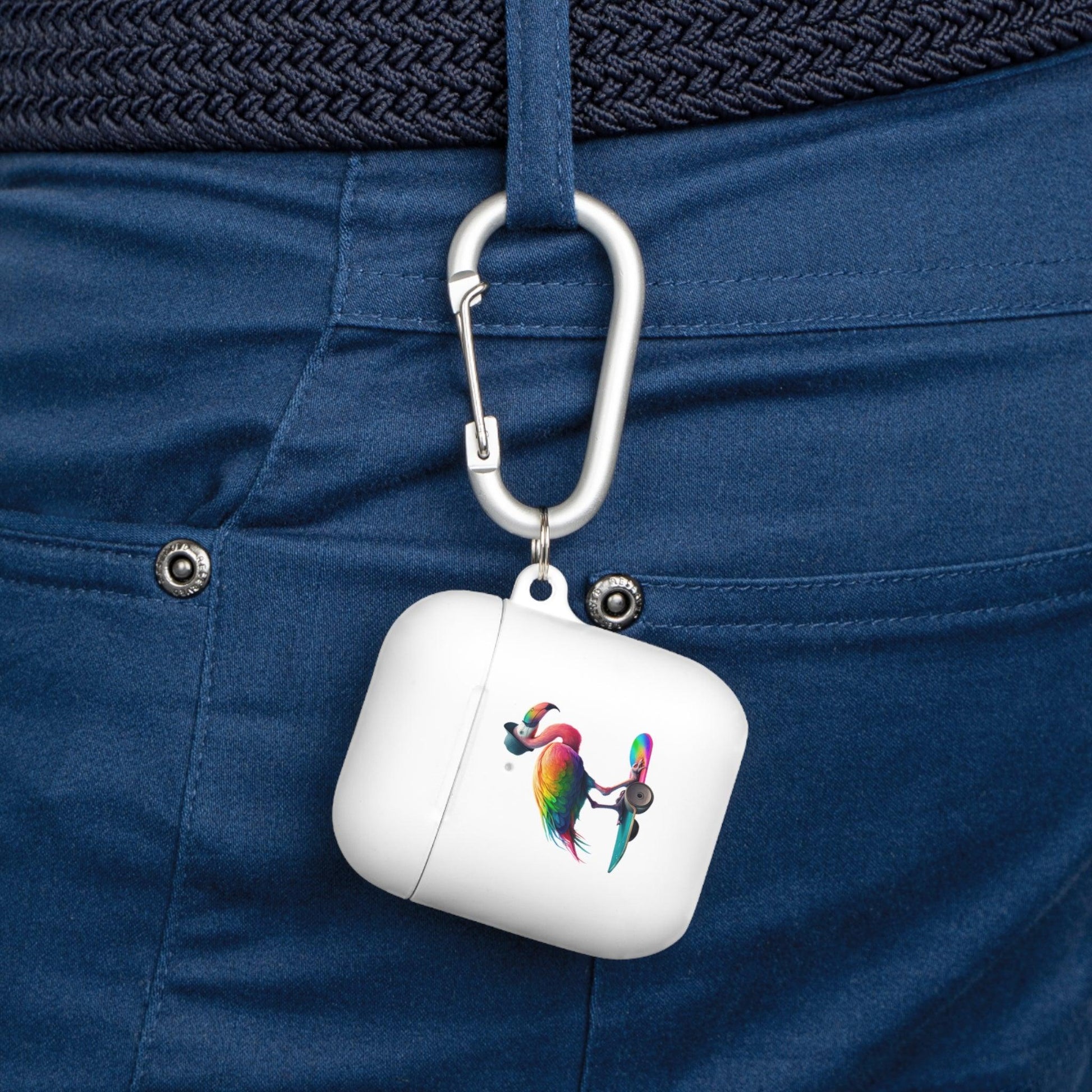 LGBTQWorldwide - ,,FLAMINGO" AirPods und AirPods Pro Hülle Accessories, AirPods, AirPods Pro, Back-to-School, Case, Flexible, tech, Tech Accessories, TPU lgbtq Bekleidung Accessoires unisex Zubehör