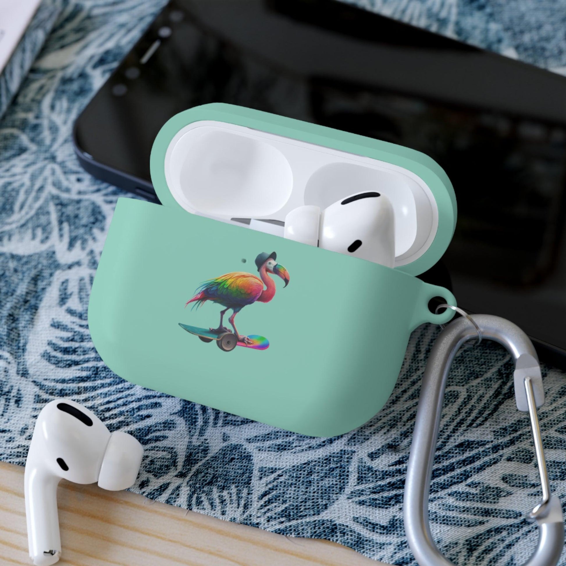 LGBTQWorldwide - ,,FLAMINGO" AirPods und AirPods Pro Hülle Accessories, AirPods, AirPods Pro, Back-to-School, Case, Flexible, tech, Tech Accessories, TPU lgbtq Bekleidung Accessoires unisex Zubehör