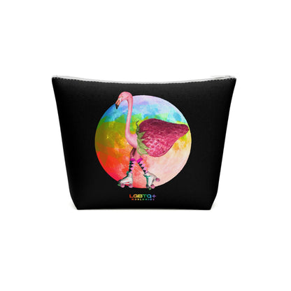 LGBTQWorldwide - ,,FLAMINGO CHERRY" Kosmetiktasche Accessories, all, All Over Print, AOP, bag, Cosmetics, Home, Pouches, Sublimation, Travel Accessories, With zipper lgbtq Bekleidung Accessoires unisex Zubehör