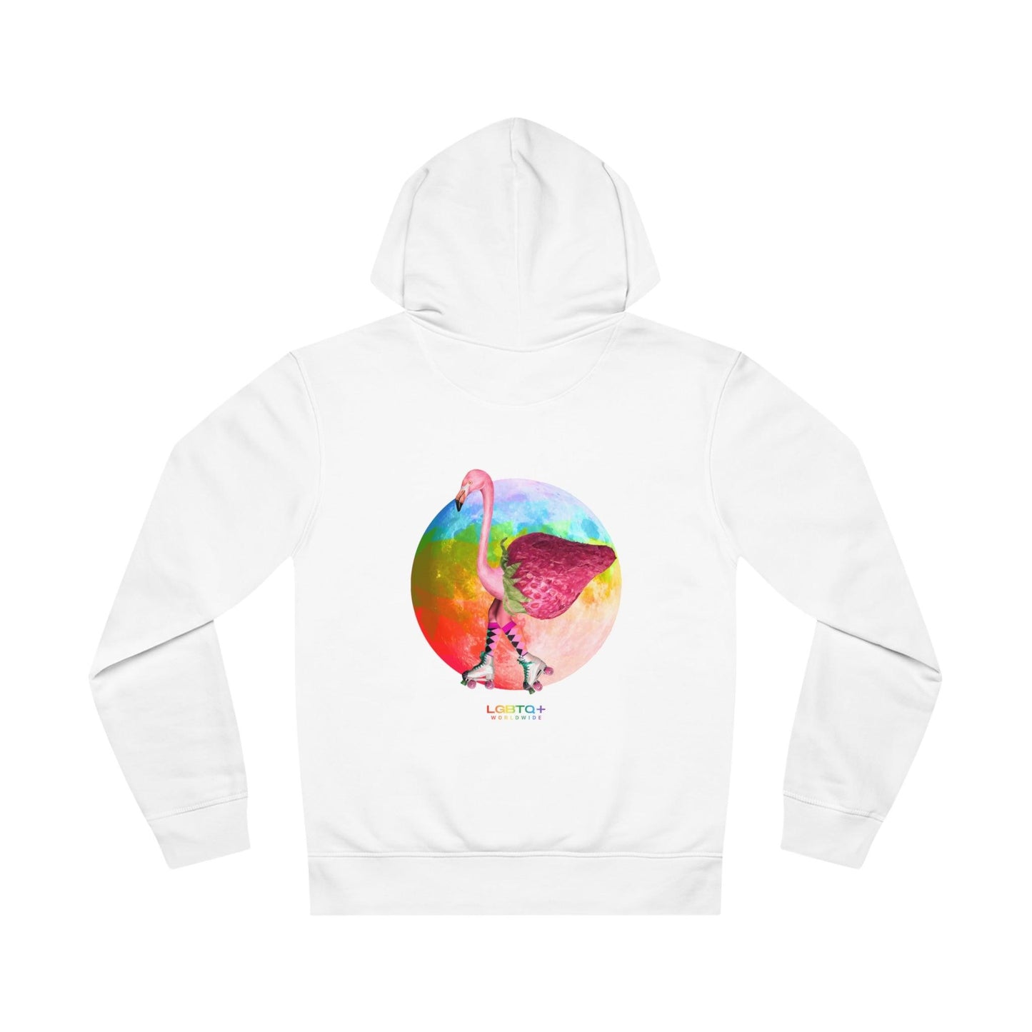 LGBTQWorldwide - ,,FLAMINGO" Clothing, DTG, Eco-friendly, Hoodies, Men's Clothing, Recycled, Unisex, Vegan, Women's Clothing lgbtq Bekleidung Accessoires unisex Zubehör