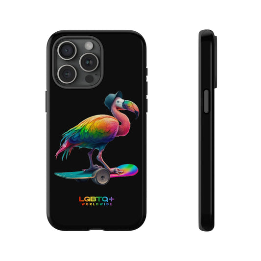 LGBTQWorldwide - ,,FLAMINGO" Doppelgehäuse Handyhülle Accessories, Glossy, iPhone Cases, Matte, Phone accessory, Phone Cases, Samsung Cases, tough, Valentine's Day Picks lgbtq Bekleidung Accessoires unisex Zubehör