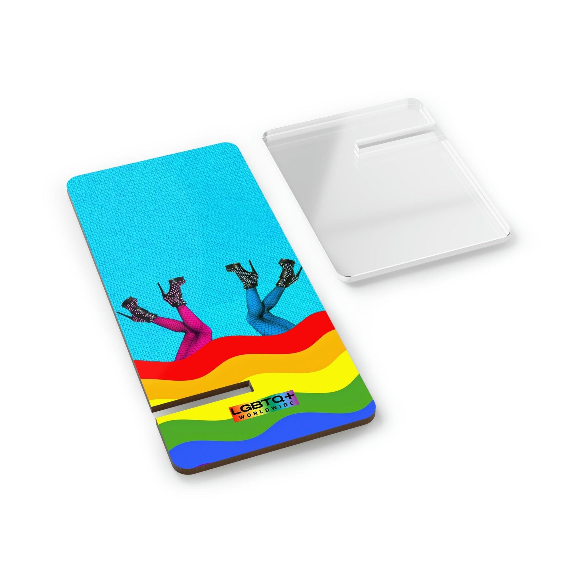 LGBTQWorldwide - ,,FREI SEIN" Handyhalter für Smartphones Accessories, all, Desk, Phone accessory, stand, tech, Tech Accessories lgbtq Bekleidung Accessoires unisex Zubehör