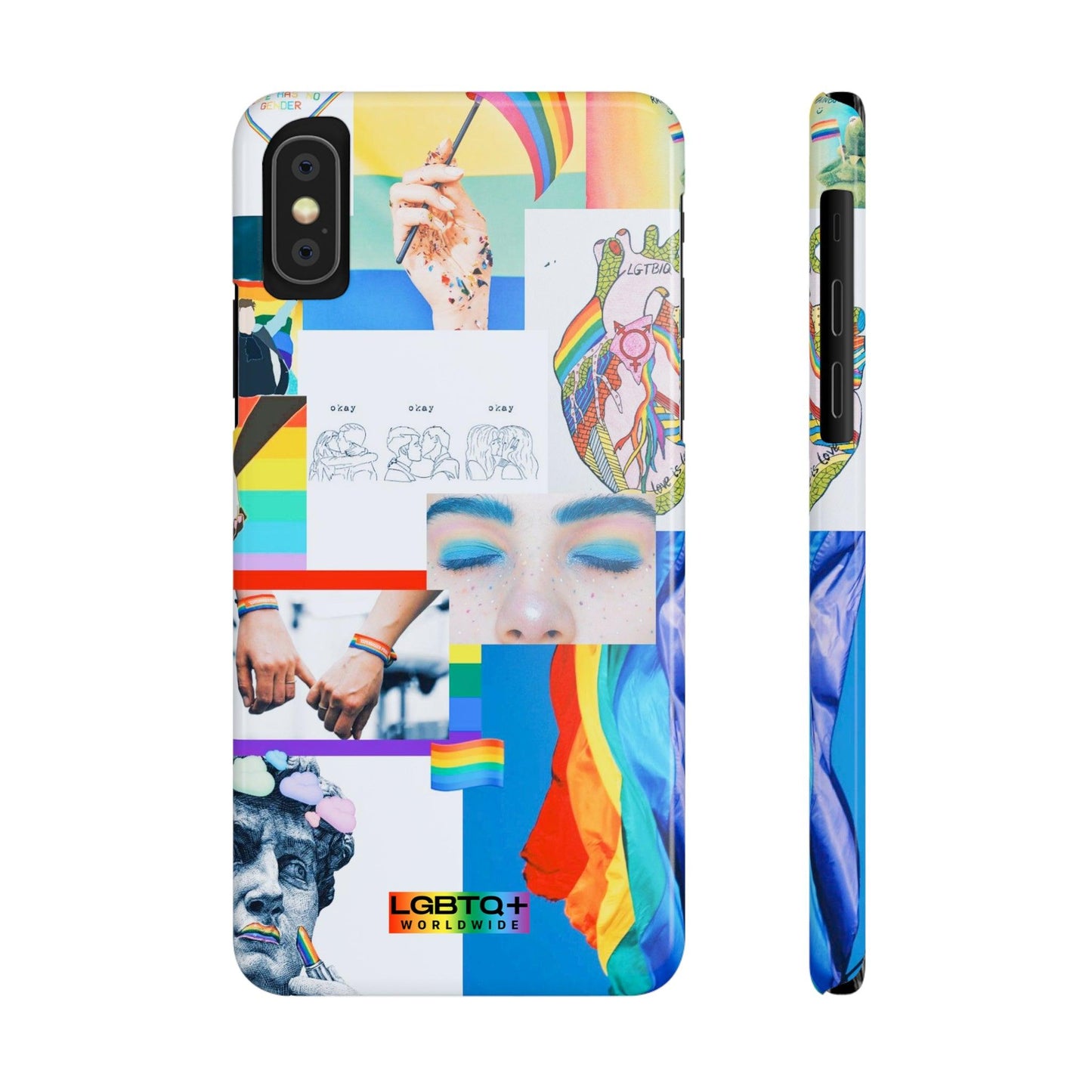 LGBTQWorldwide - ,,FREIHEIT" Handyhülle Accessories, Back-to-School, card, Glossy, iPhone, iPhone Cases, Phone accessory, Phone Cases, Samsung Cases, Slim lgbtq Bekleidung Accessoires unisex Zubehör