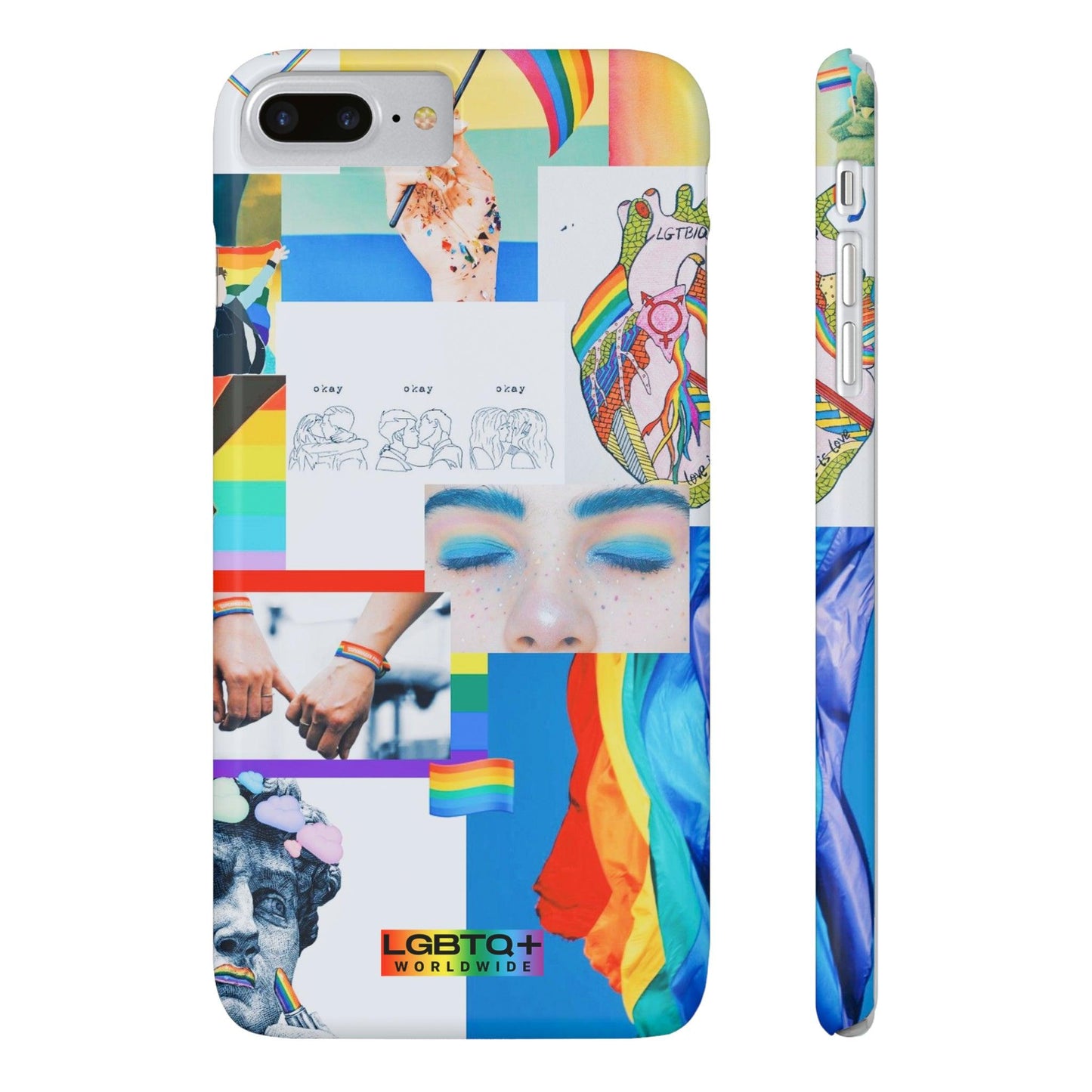 LGBTQWorldwide - ,,FREIHEIT" Handyhülle Accessories, Back-to-School, card, Glossy, iPhone, iPhone Cases, Phone accessory, Phone Cases, Samsung Cases, Slim lgbtq Bekleidung Accessoires unisex Zubehör