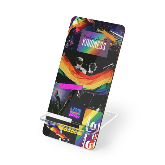 LGBTQWorldwide - ,,FREUNDLICH" Handyhalter für Smartphones Accessories, all, Desk, Phone accessory, stand, tech, Tech Accessories lgbtq Bekleidung Accessoires unisex Zubehör