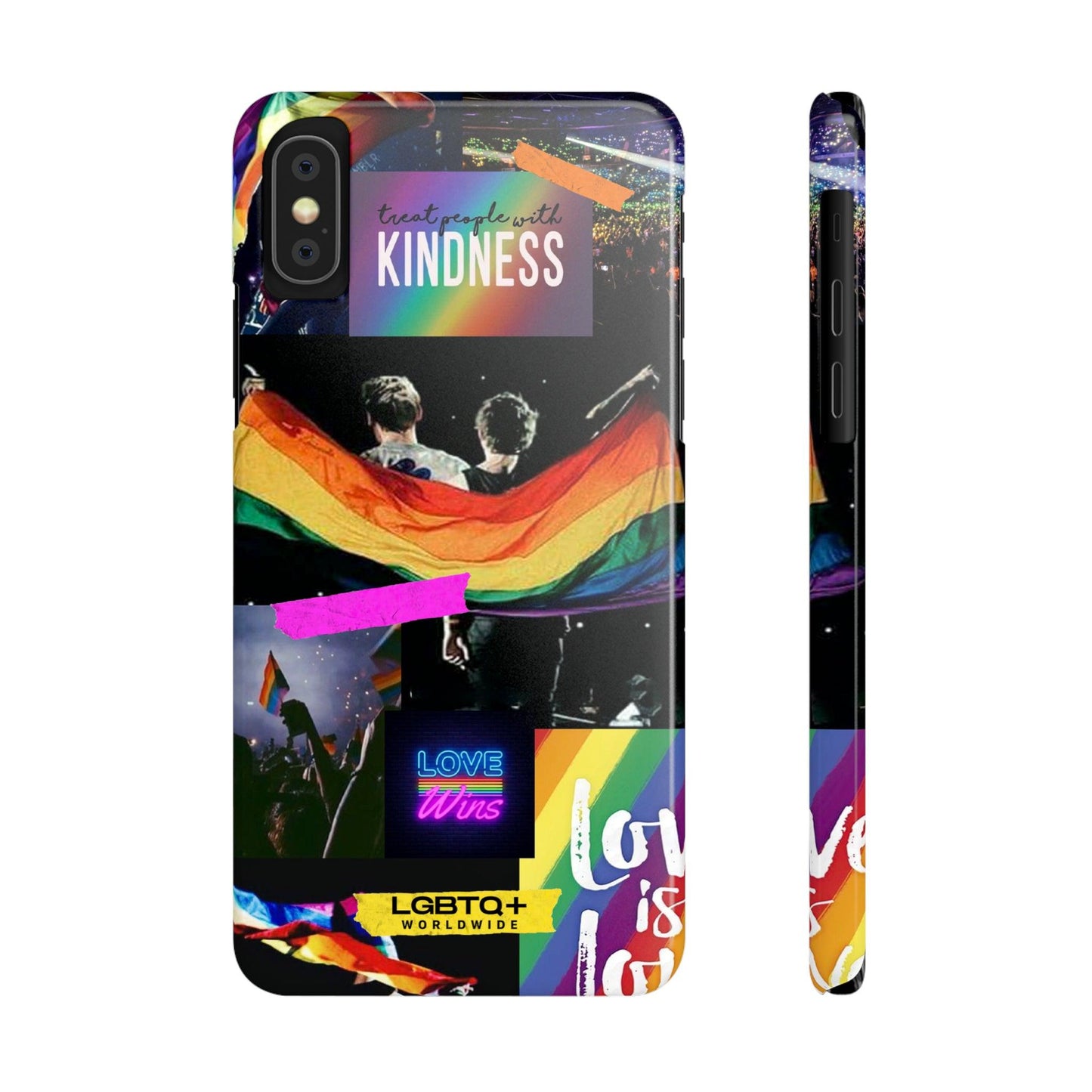 LGBTQWorldwide - ,,FREUNDLICHKEIT" Handyhülle Accessories, Back-to-School, card, Glossy, iPhone, iPhone Cases, Phone accessory, Phone Cases, Samsung Cases, Slim lgbtq Bekleidung Accessoires unisex Zubehör