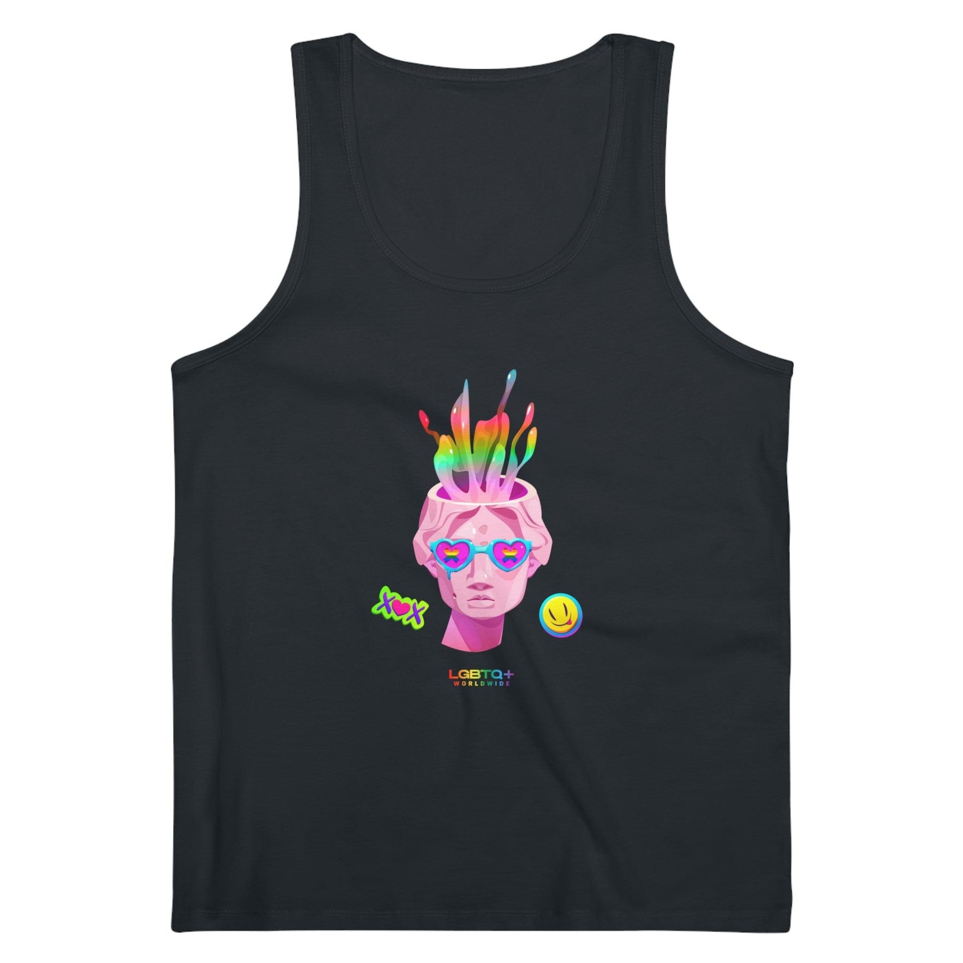 LGBTQWorldwide - ,,GEHIRN'' DTG, Eco-friendly, Men's Clothing, Neck Labels, Organic, Recycled, Slim fit, Sustainable, Tank Tops, Tanke, Vegan lgbtq Bekleidung Accessoires unisex Zubehör