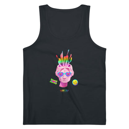 LGBTQWorldwide - ,,GEHIRN'' DTG, Eco-friendly, Men's Clothing, Neck Labels, Organic, Recycled, Slim fit, Sustainable, Tank Tops, Tanke, Vegan lgbtq Bekleidung Accessoires unisex Zubehör