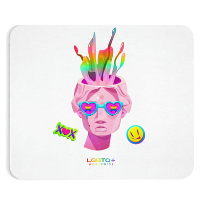 LGBTQWorldwide - ,,GEHIRN" Mauspad All, Desk, Home & Living, Mouse pad, Mouse Pads, Mousepad, tech lgbtq Bekleidung Accessoires unisex Zubehör