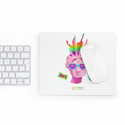 LGBTQWorldwide - ,,GEHIRN" Mauspad All, Desk, Home & Living, Mouse pad, Mouse Pads, Mousepad, tech lgbtq Bekleidung Accessoires unisex Zubehör