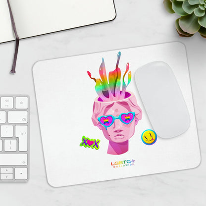 LGBTQWorldwide - ,,GEHIRN" Mauspad All, Desk, Home & Living, Mouse pad, Mouse Pads, Mousepad, tech lgbtq Bekleidung Accessoires unisex Zubehör