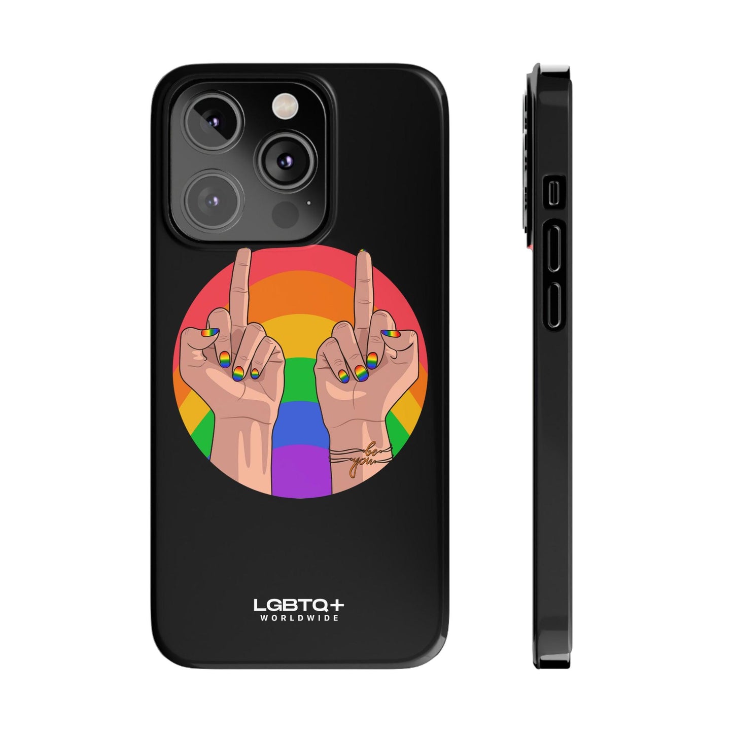 LGBTQWorldwide - ,,GIVE A FUCK" Handyhülle Accessories, Back-to-School, card, Glossy, iPhone, iPhone Cases, Phone accessory, Phone Cases, Samsung Cases, Slim lgbtq Bekleidung Accessoires unisex Zubehör