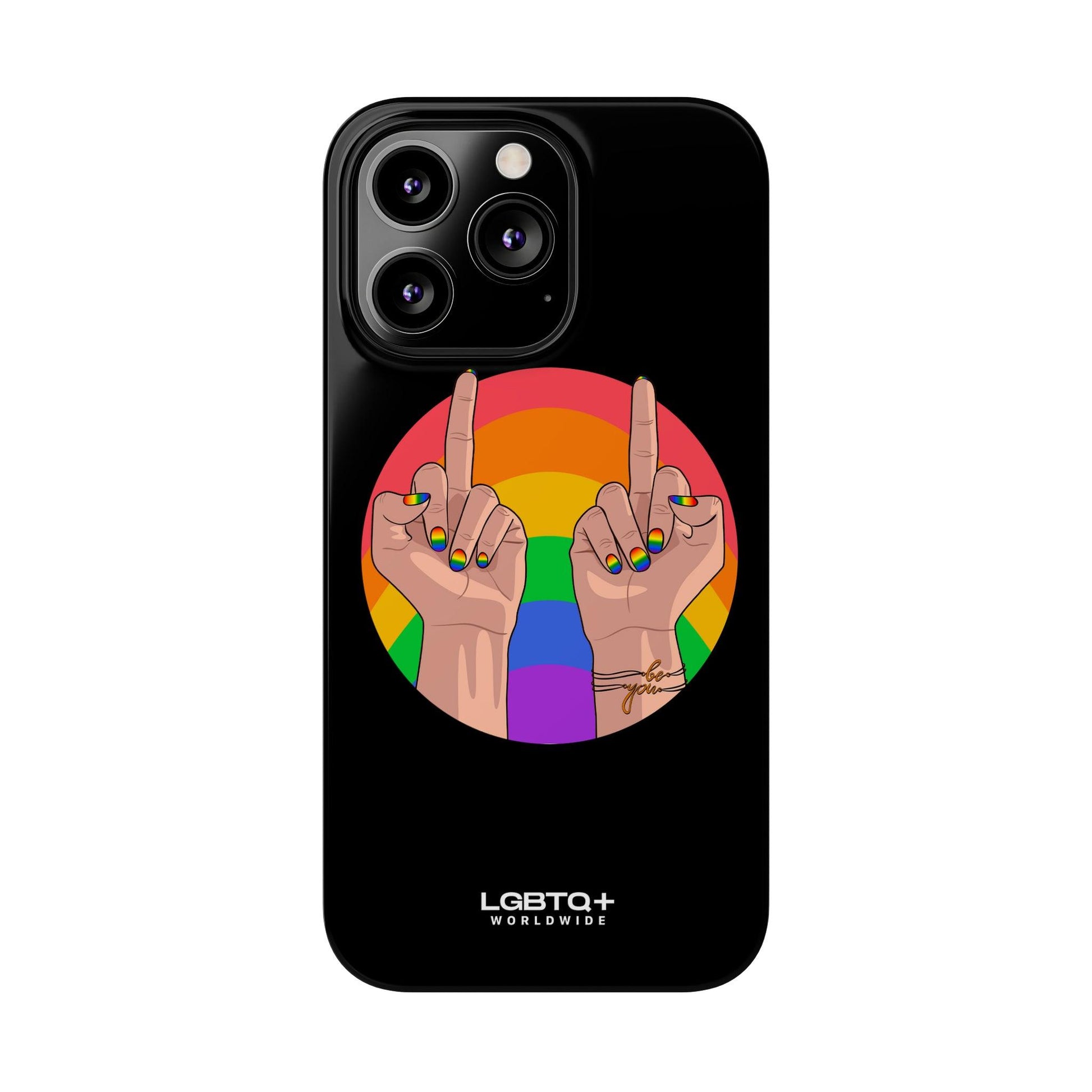 LGBTQWorldwide - ,,GIVE A FUCK" Handyhülle Accessories, Back-to-School, card, Glossy, iPhone, iPhone Cases, Phone accessory, Phone Cases, Samsung Cases, Slim lgbtq Bekleidung Accessoires unisex Zubehör