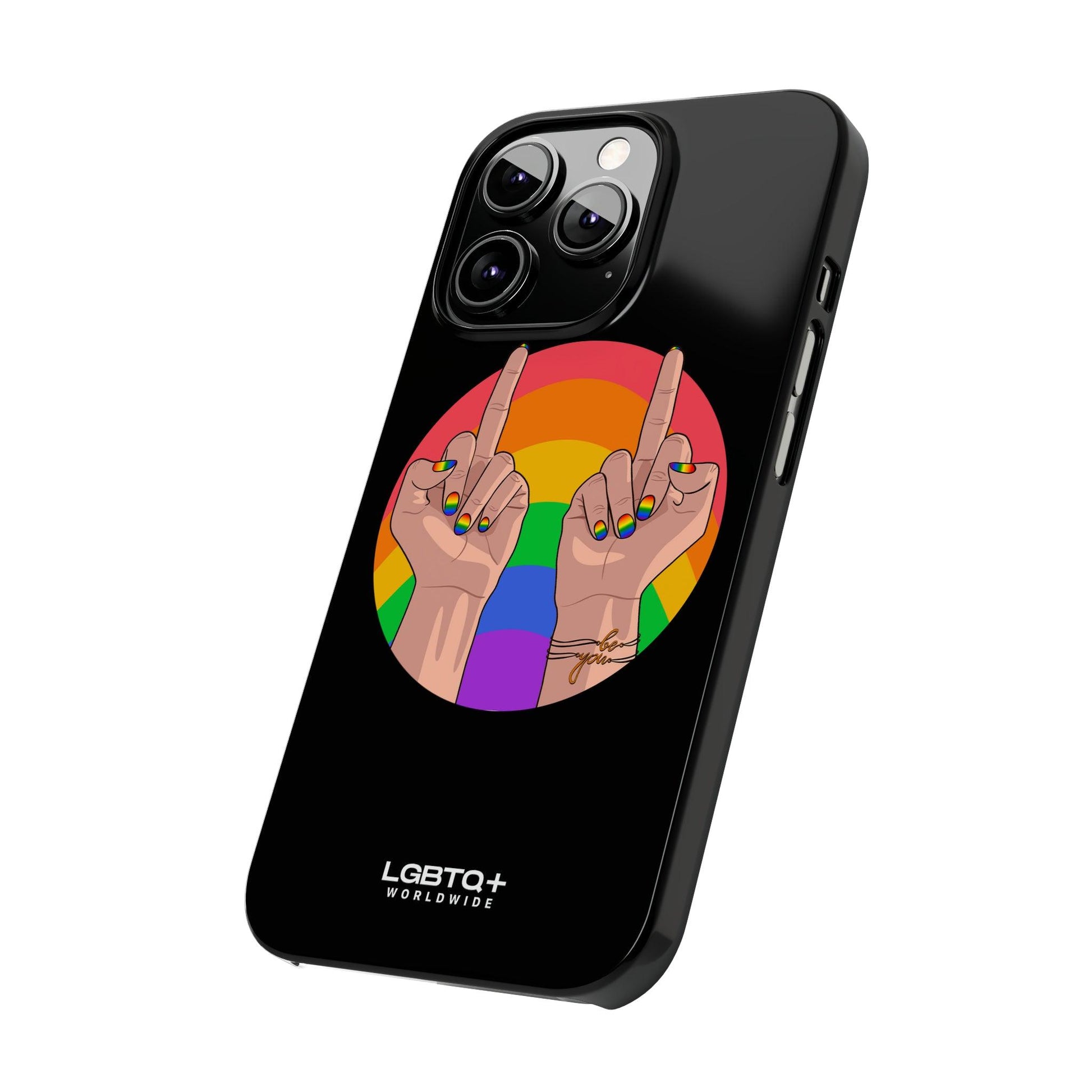 LGBTQWorldwide - ,,GIVE A FUCK" Handyhülle Accessories, Back-to-School, card, Glossy, iPhone, iPhone Cases, Phone accessory, Phone Cases, Samsung Cases, Slim lgbtq Bekleidung Accessoires unisex Zubehör