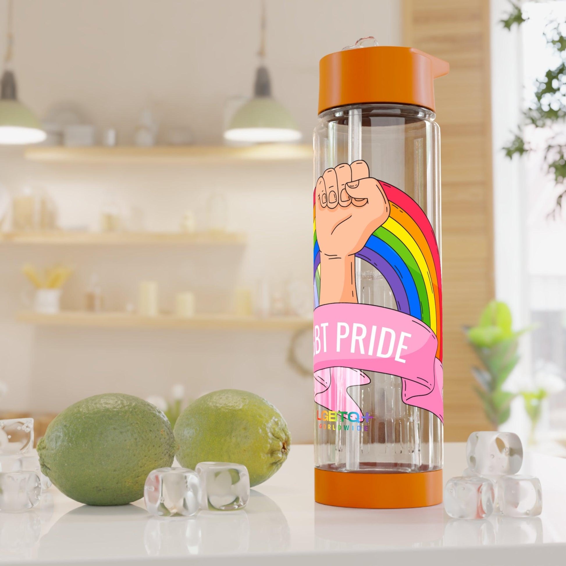 LGBTQWorldwide - ,,GLÜCKLICH" Bottles, Bottles & Tumblers, home, Home & Living, Travel, Tumblers lgbtq Bekleidung Accessoires unisex Zubehör