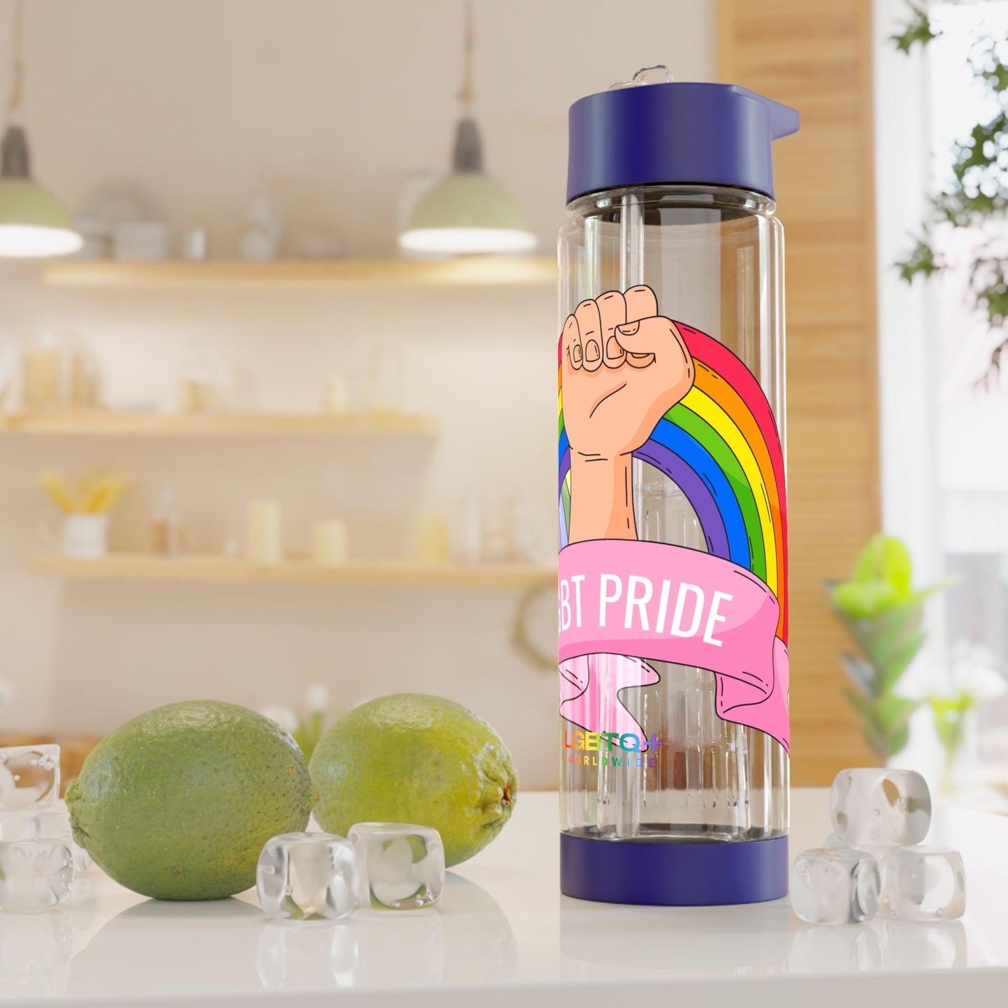 LGBTQWorldwide - ,,GLÜCKLICH" Bottles, Bottles & Tumblers, home, Home & Living, Travel, Tumblers lgbtq Bekleidung Accessoires unisex Zubehör