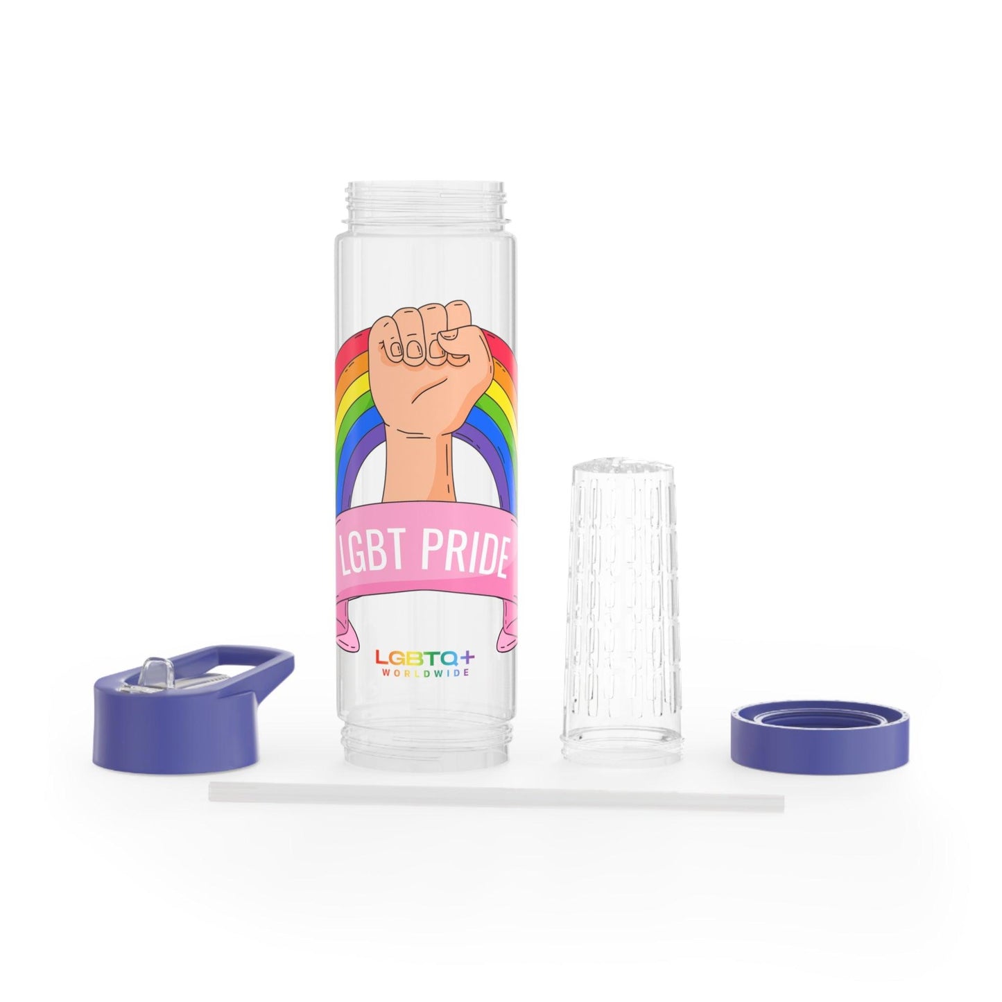 LGBTQWorldwide - ,,GLÜCKLICH" Bottles, Bottles & Tumblers, home, Home & Living, Travel, Tumblers lgbtq Bekleidung Accessoires unisex Zubehör