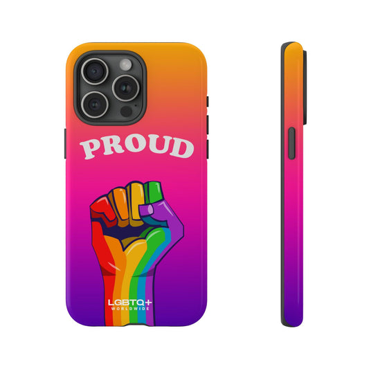 LGBTQWorldwide - ,,GLÜCKLICH" Doppelgehäuse Handyhülle Accessories, Glossy, iPhone Cases, Matte, Phone accessory, Phone Cases, Samsung Cases, Thermo, Valentine's Day Picks lgbtq Bekleidung Accessoires unisex Zubehör