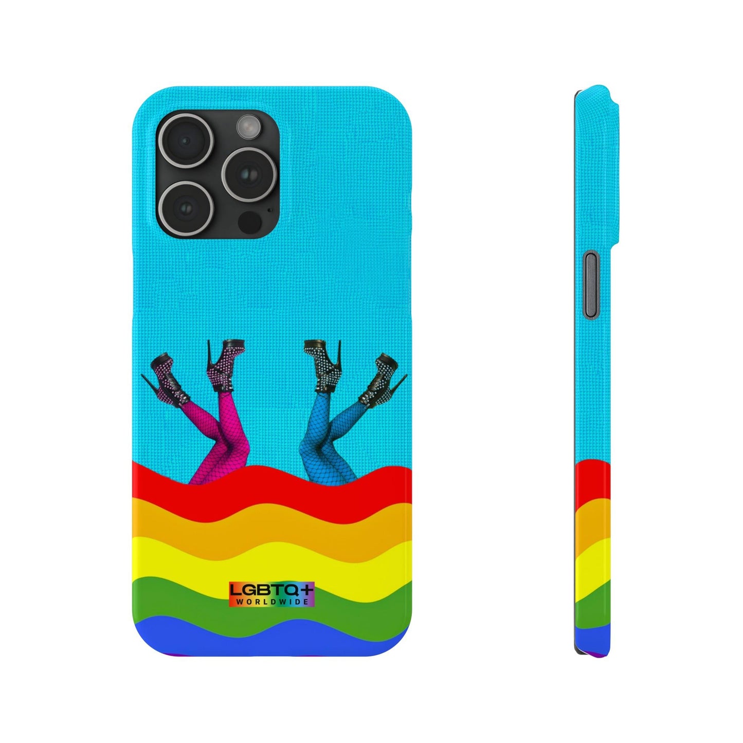 LGBTQWorldwide - ,,GLÜCKLICH" Handyhülle Accessories, Back-to-School, card, Glossy, iPhone, iPhone Cases, Phone accessory, Phone Cases, Samsung Cases, Slim lgbtq Bekleidung Accessoires unisex Zubehör