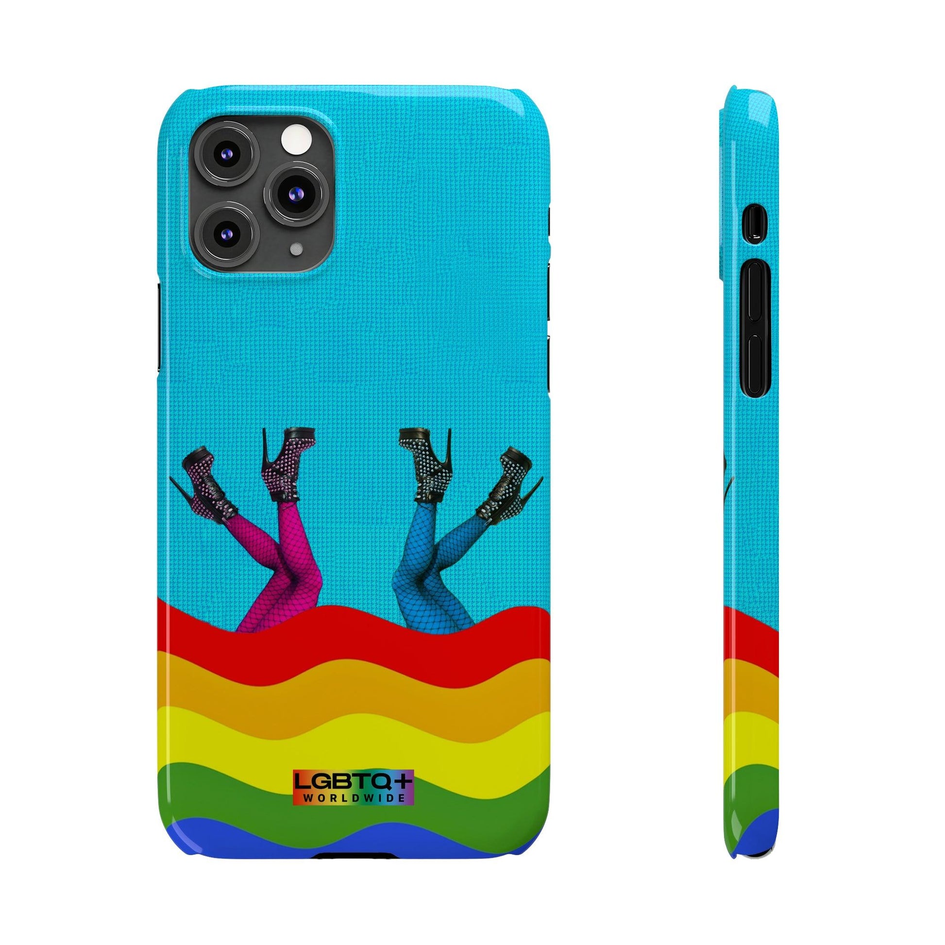 LGBTQWorldwide - ,,GLÜCKLICH" Handyhülle Accessories, Back-to-School, card, Glossy, iPhone, iPhone Cases, Phone accessory, Phone Cases, Samsung Cases, Slim lgbtq Bekleidung Accessoires unisex Zubehör