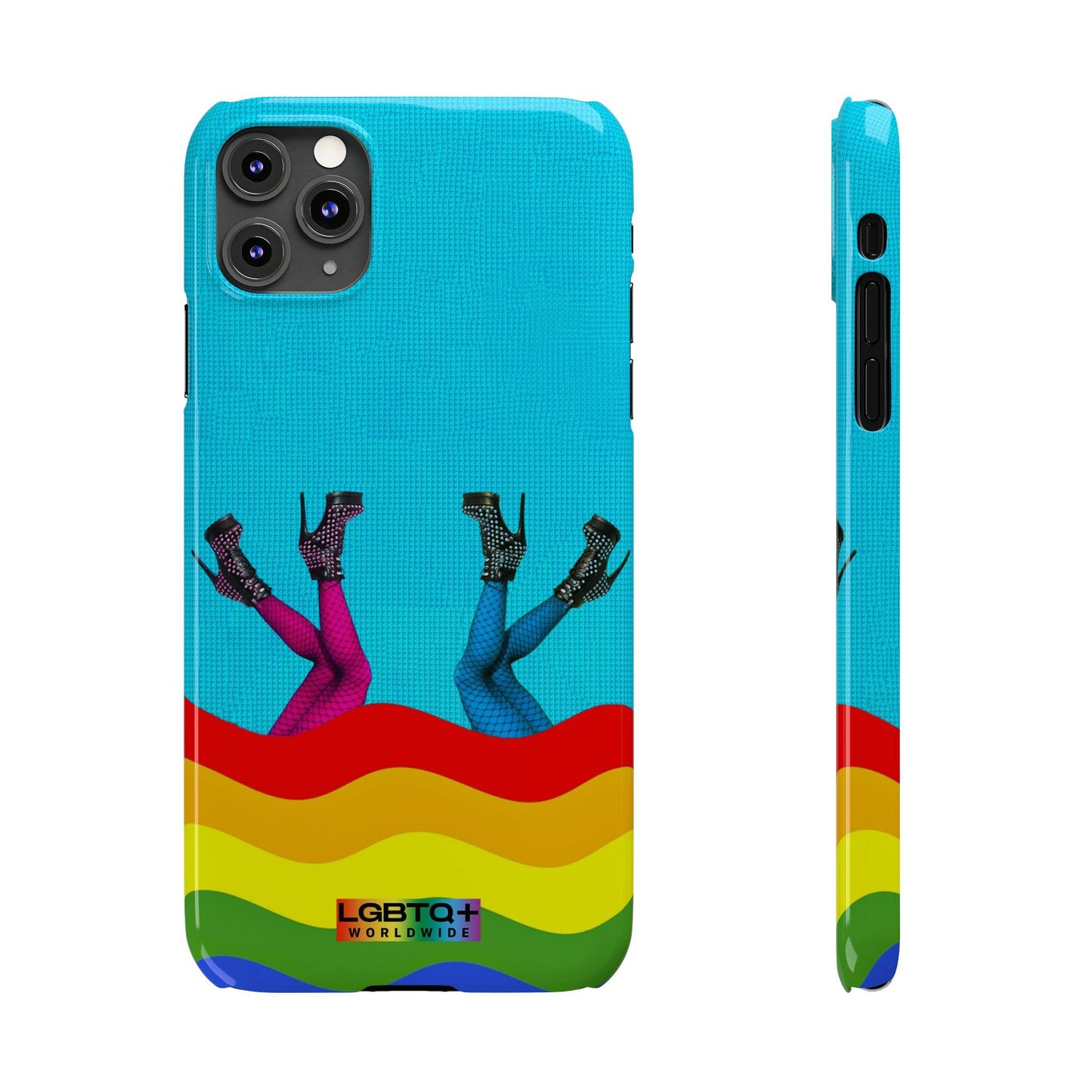 LGBTQWorldwide - ,,GLÜCKLICH" Handyhülle Accessories, Back-to-School, card, Glossy, iPhone, iPhone Cases, Phone accessory, Phone Cases, Samsung Cases, Slim lgbtq Bekleidung Accessoires unisex Zubehör