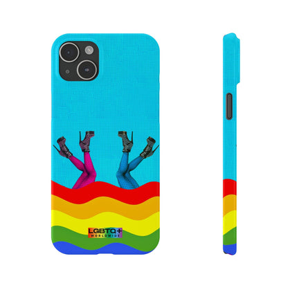 LGBTQWorldwide - ,,GLÜCKLICH" Handyhülle Accessories, Back-to-School, card, Glossy, iPhone, iPhone Cases, Phone accessory, Phone Cases, Samsung Cases, Slim lgbtq Bekleidung Accessoires unisex Zubehör