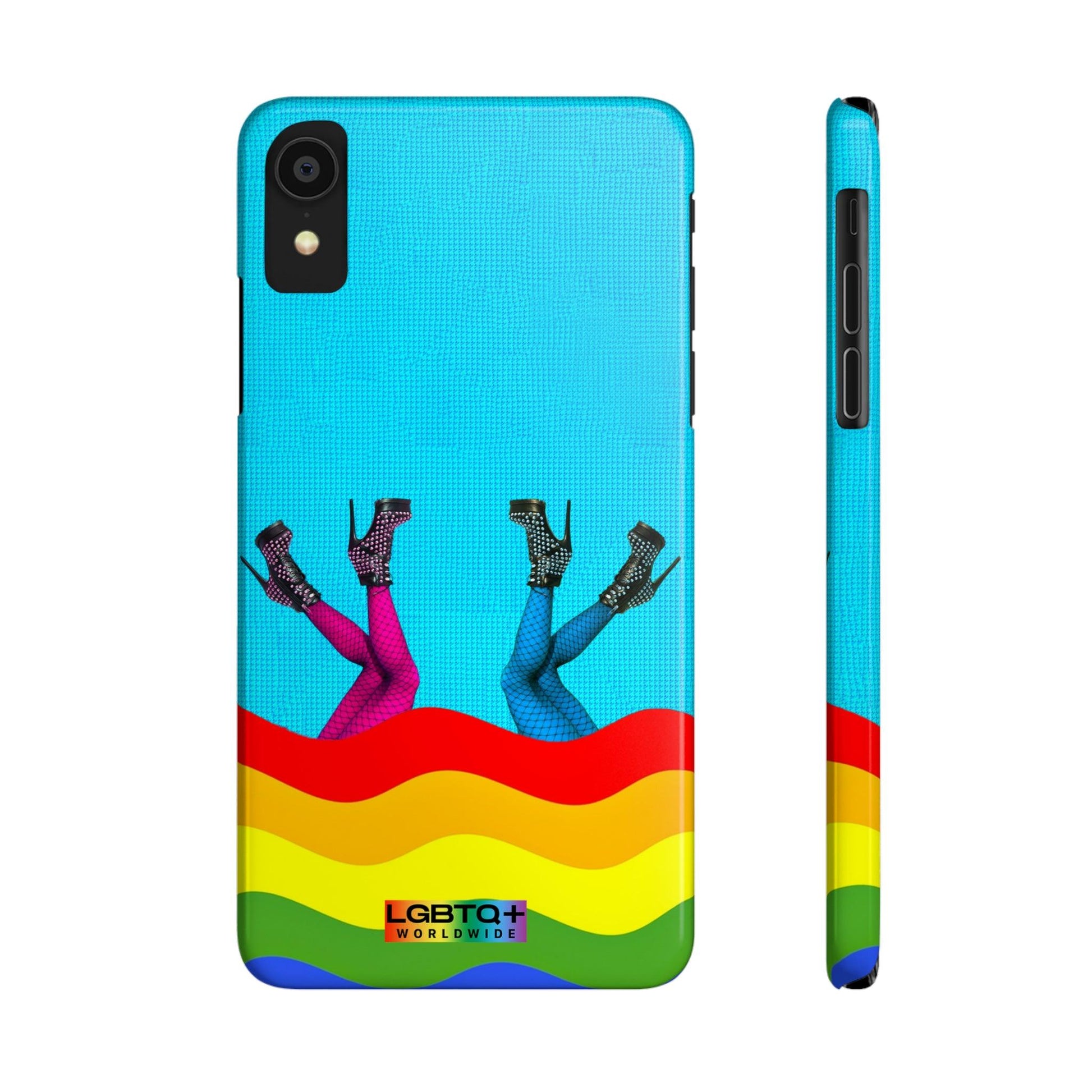 LGBTQWorldwide - ,,GLÜCKLICH" Handyhülle Accessories, Back-to-School, card, Glossy, iPhone, iPhone Cases, Phone accessory, Phone Cases, Samsung Cases, Slim lgbtq Bekleidung Accessoires unisex Zubehör