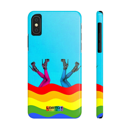 LGBTQWorldwide - ,,GLÜCKLICH" Handyhülle Accessories, Back-to-School, card, Glossy, iPhone, iPhone Cases, Phone accessory, Phone Cases, Samsung Cases, Slim lgbtq Bekleidung Accessoires unisex Zubehör