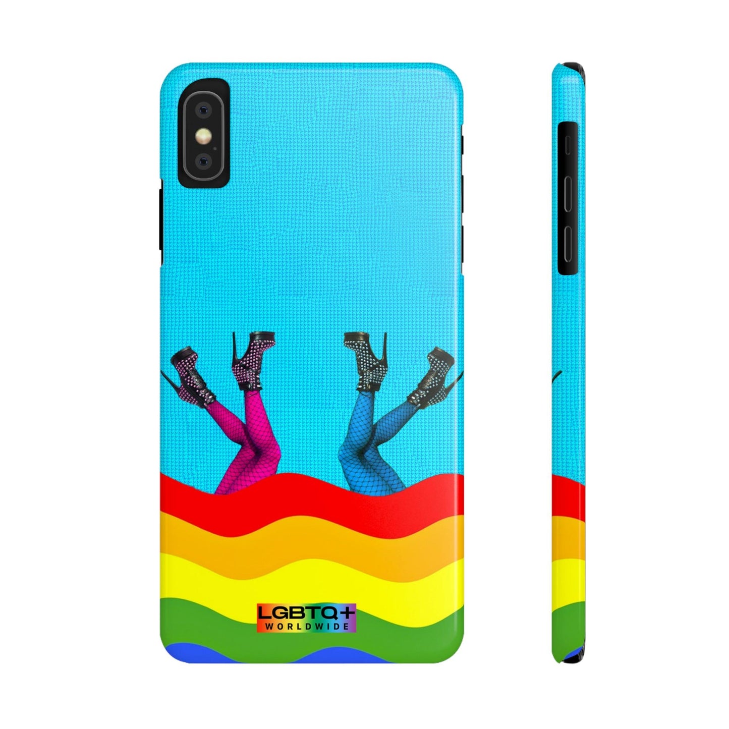 LGBTQWorldwide - ,,GLÜCKLICH" Handyhülle Accessories, Back-to-School, card, Glossy, iPhone, iPhone Cases, Phone accessory, Phone Cases, Samsung Cases, Slim lgbtq Bekleidung Accessoires unisex Zubehör