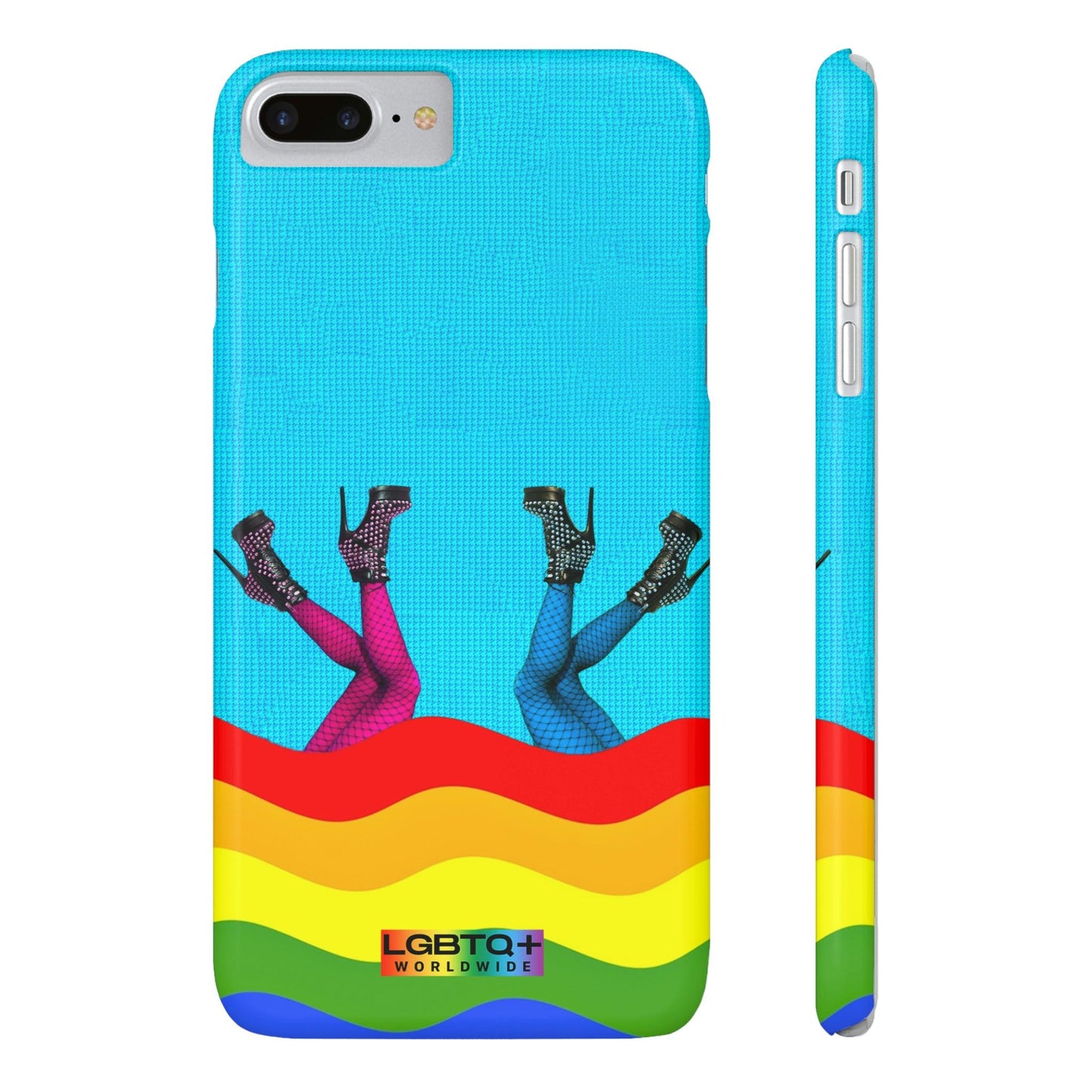 LGBTQWorldwide - ,,GLÜCKLICH" Handyhülle Accessories, Back-to-School, card, Glossy, iPhone, iPhone Cases, Phone accessory, Phone Cases, Samsung Cases, Slim lgbtq Bekleidung Accessoires unisex Zubehör