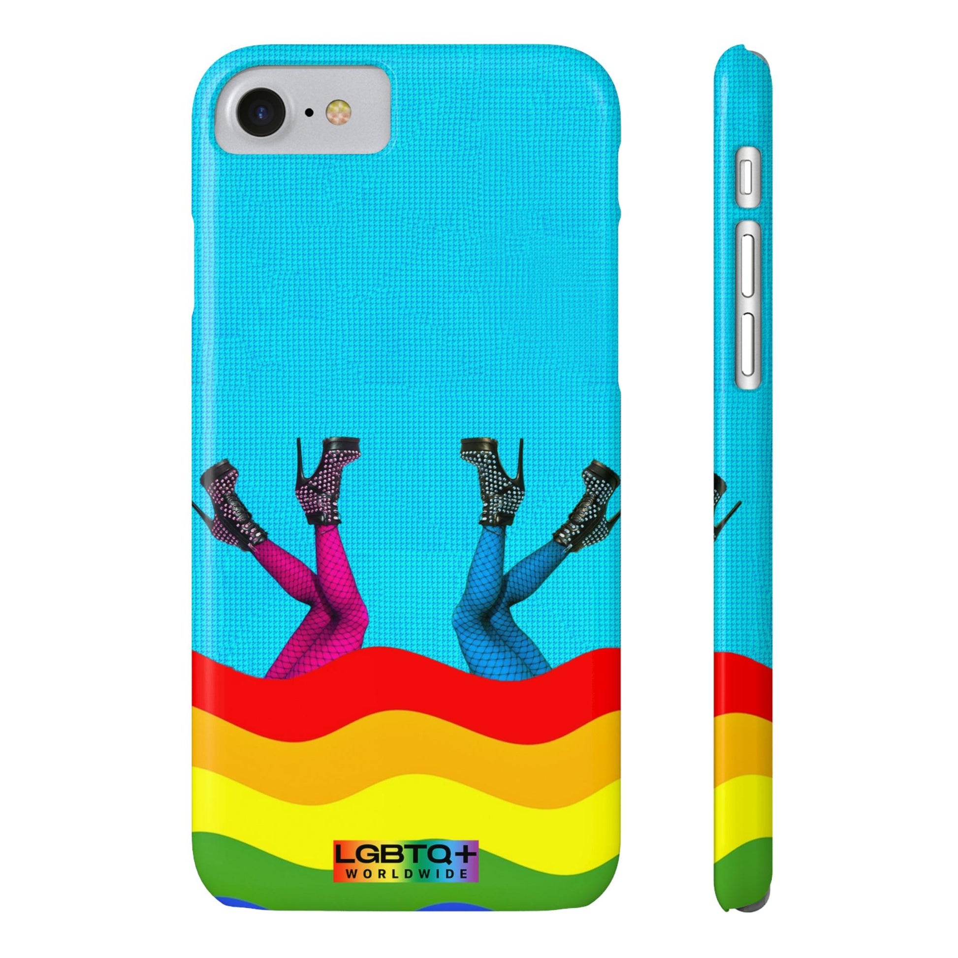 LGBTQWorldwide - ,,GLÜCKLICH" Handyhülle Accessories, Back-to-School, card, Glossy, iPhone, iPhone Cases, Phone accessory, Phone Cases, Samsung Cases, Slim lgbtq Bekleidung Accessoires unisex Zubehör